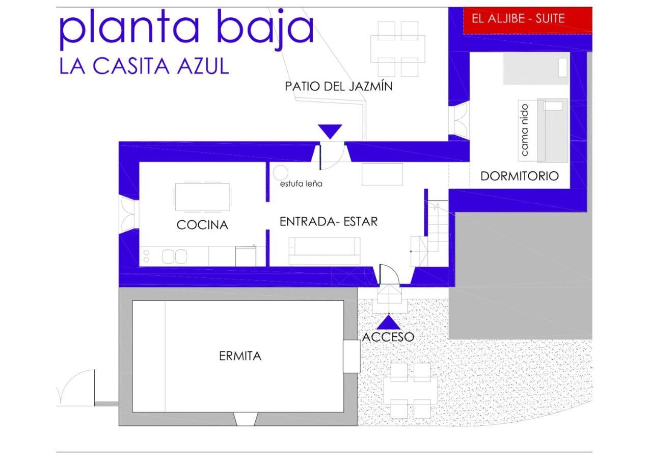 La Casita Azul - Casa Tipica Andaluza Villa Albunol Eksteriør billede